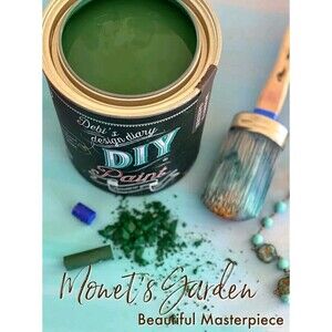NEW Debi's Design Diary DIY Paint in Monet's Garden Green 32oz Chalk Paint Quart